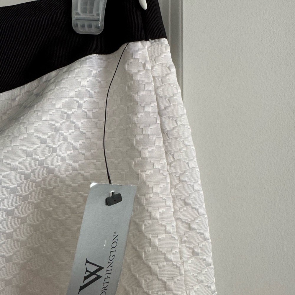 Worthington White and Black Mini Pencil Skirt - Picture 4 of 5